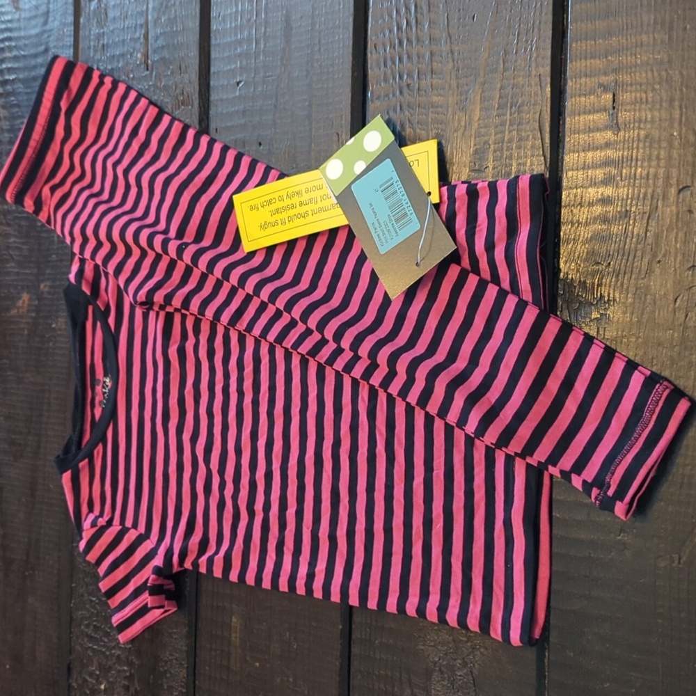 SS PJ's Pink Stripes 4T